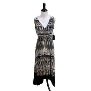 Simply Vera Women's S Small Pretty Pleat Midi Dress Tie Dye NWT Sleeveless